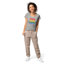 Load image into Gallery viewer, Hearts Women’s basic organic t-shirt