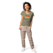 Load image into Gallery viewer, Hearts Women’s basic organic t-shirt