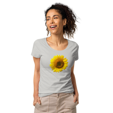 Load image into Gallery viewer, Yellow Sunflower Women’s basic organic t-shirt
