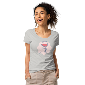 Wine Glass Women’s basic organic t-shirt