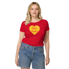 Load image into Gallery viewer, Love Wins Women’s basic organic t-shirt
