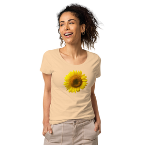 Yellow Sunflower Women’s basic organic t-shirt