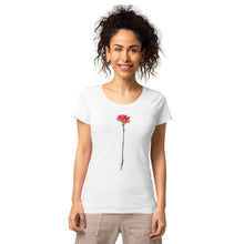 Load image into Gallery viewer, Flower Women’s basic organic t-shirt