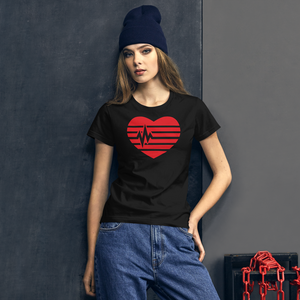 Heart beat  short sleeve t-shirt