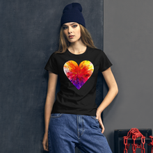 Load image into Gallery viewer, Colorful heart short sleeve t-shirt