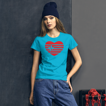 Load image into Gallery viewer, Heart beat  short sleeve t-shirt
