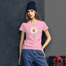 Load image into Gallery viewer, White Flower short sleeve t-shirt