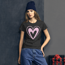 Load image into Gallery viewer, Pink Heart short sleeve t-shirt
