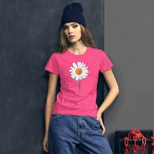 Load image into Gallery viewer, White Flower short sleeve t-shirt