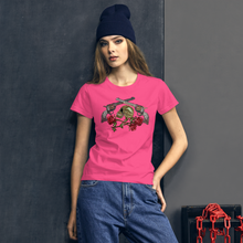 Load image into Gallery viewer, Skull &amp; Flowers short sleeve t-shirt