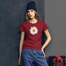 Load image into Gallery viewer, White Flower short sleeve t-shirt