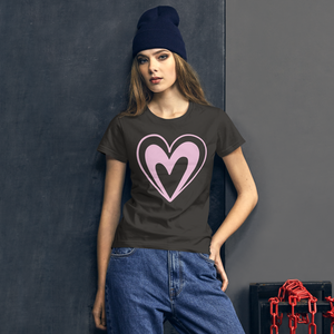 Pink Heart short sleeve t-shirt