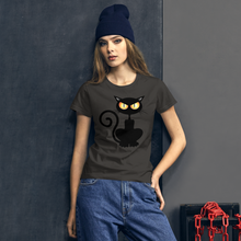 Load image into Gallery viewer, Black Cat short sleeve t-shirt