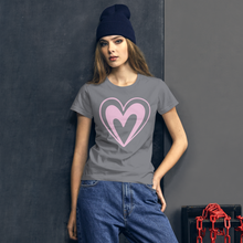 Load image into Gallery viewer, Pink Heart short sleeve t-shirt