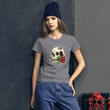 Load image into Gallery viewer, Flower skull  short sleeve t-shirt
