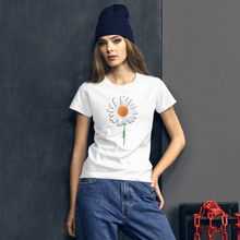 Load image into Gallery viewer, White Flower short sleeve t-shirt