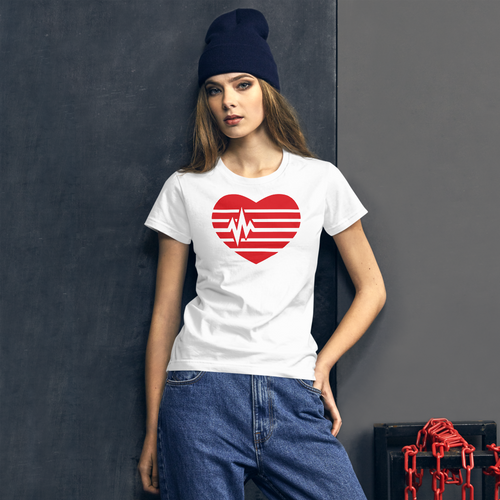 Heart beat  short sleeve t-shirt