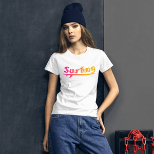 Surfing  short sleeve t-shirt