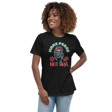 Load image into Gallery viewer, Make Peace Women&#39;s Relaxed T-Shirt