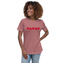 Load image into Gallery viewer, Hearts Women&#39;s Relaxed T-Shirt