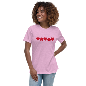 Hearts Women's Relaxed T-Shirt