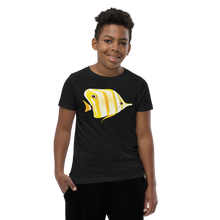 Load image into Gallery viewer, Butterfly fish Youth Short Sleeve T-Shirt