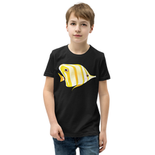 Load image into Gallery viewer, Butterfly fish Youth Short Sleeve T-Shirt