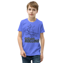 Load image into Gallery viewer, Lets get Rolling Youth Short Sleeve T-Shirt