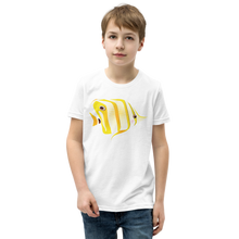 Load image into Gallery viewer, Butterfly fish Youth Short Sleeve T-Shirt