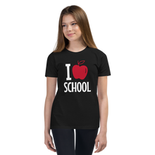 Load image into Gallery viewer, I love school Youth Short Sleeve T-Shirt