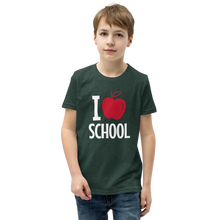 Load image into Gallery viewer, I love school Youth Short Sleeve T-Shirt